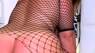 Kinky moist taco brunette anal toy play during masturbating