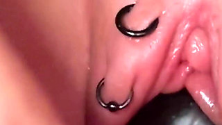 Sklavin S Plays with Her Pumped Pussy and Fist Her Ass