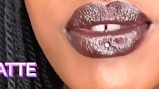 Brown Lipstick Worship by Goddess Chy Latte