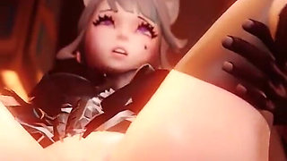 Lynette Gets Her Ass Fucked Hard in a Full Nelson 3D Anal Animated Genshin Impact Porn