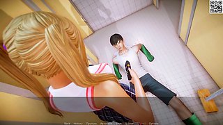 Playful mom waifu explores her pleasurable side in a hentai visual novel