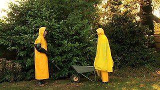 German amateur couple fucking outdoors