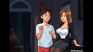 Summertime Saga Hot Teacher Gets Fucked My Young Dick