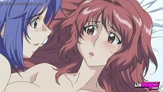Hot Japanese MILF Threesome - Uncensored Hentai Sex with Big Tits & Creampie