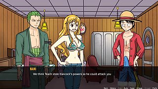 Nami from One Piece gets animated in a wild hentai scene