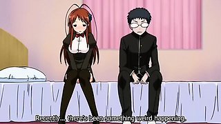 Horny comedy, fantasy, campus anime clip with uncensored