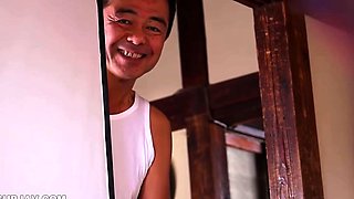 A Tattered Home Of An Old Man Drowning In Sake And Age, And
