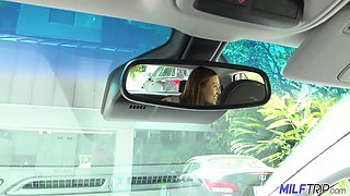 Milf Flashing Tits And Ass Attracts Horny Stud At Milf Trip