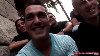 Gangbang Archibe - Busty MILF in stockings