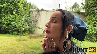 Hot Brunette Chick Fucked Hard Outdoor by Stranger - Valentina Sierra HD 1080p