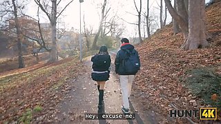 Hunt4k. small japanese tourist sakura jumped on a stranger's schlong in front of her boyfriend