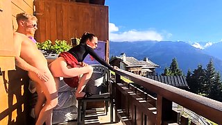 Public Flashing Gardener Gets BDSM Surprise
