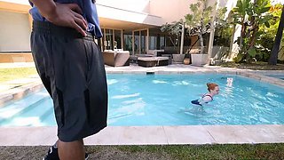 Outdoor POV blowjob by naughty Haruka