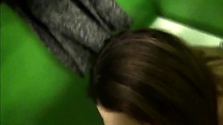 Public Restroom Blowjob and Amateur Fuck with a Hot Girl