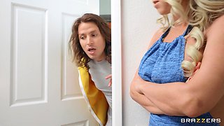 Horny pornstars FFM sex mind-boggling scene