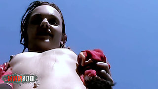 Alicya: Great Little Alicya Getting Naked by the Sea