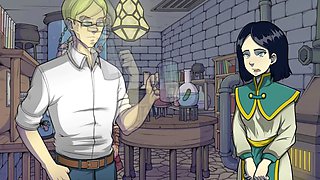 Youthful witch hunter in uncensored anime porn featuring a busty milf