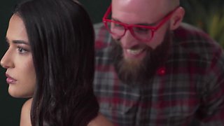 Celebrity sex doll Nuria Millan is eaten out and pounded by her lover