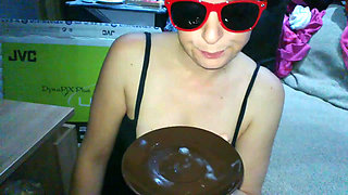 Food Porn Fantasy. Eating Cum