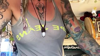 Small tit girl loves to masturbate