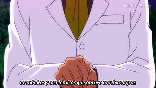 Horny anime girls exciting sex scene