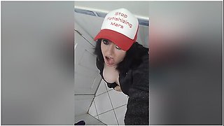 Horny Trucker Girl Gets Naked And Shows Off Her Hairy Pussy