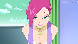 Celeb-inspired winx anime hentai sex scene featuring Loveskysan69real