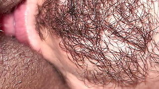 Stepmom alone at home with her stepson they start having sex and record each other as he eats her pussy.