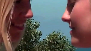 Naughty Girlfriend Lesbians Toy Fuck in Bath