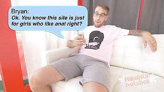 Anal video with bendy Lyra Law and Bryan Gozzling from Hookup Hotshot