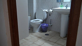 Muslim Woman Caught I Take Out My Big Black Cock for My Turkish Colleague.