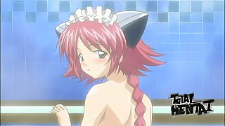 Cute shorty with pink hair is such a nice hentai busty babe who loves sex