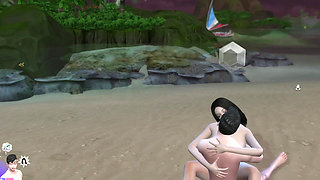 Sex on Private Beach with Beautiful Girlsfriend