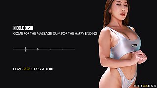 Come For The Massage, Cum For The Happy Ending With Nicole Doshi - Brazzers