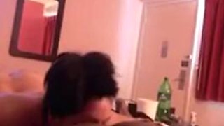Submissive chubby white slut eats black pussy