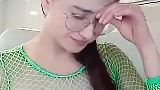 Spit on Your Dick Pee Twice in High Heels During Live Show