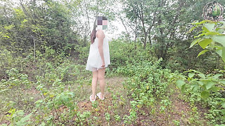 Thai Girl Walks Masturbating in the Jungle Thai Outdoor Public