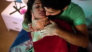 Tiny Indian MILF Naomi Shah swallows a stiff cock