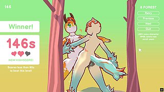 Hilarious hentai game episode featuring outdoor fun with Esther's beaver in the park