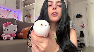 Tattooed Latina Slut Moans on Sex Machine – Shaved Pussy & Intense Orgasm