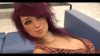 Cartoon fantasy with futanari cumshot action featuring Misskitty2k