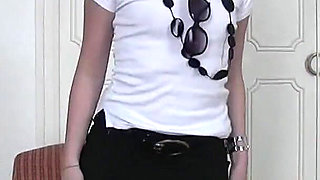 Lovely 18 Year Brunette Does Her First Casting
