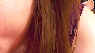 Hot MILF Massaging Cum Into Her Hot Big Tits After Amazing Blowjob