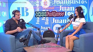 Petite Colombian Teen Mayraoficial Rides Sybian Machine To Intense Orgasm - Juan Bustos Interview