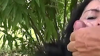 Outdoor. Triple cum grenade in the fuck face in the park! 2