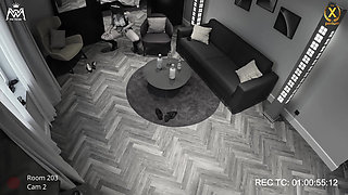 Home Visit to the User - Cheeky Cleaning Show and Hot Pee on the Living Room Floor!