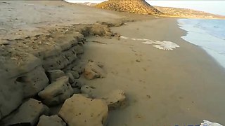 Amateur Couple's North Cyprus Beach Adventure