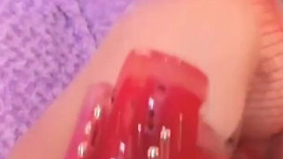 Extreme Close up Pvc Boots Squirt DP