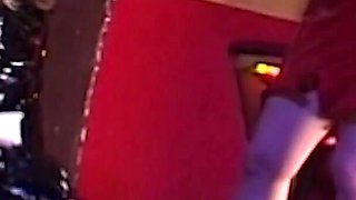 The Latex Maid Teaches Manners with Whips Restraints Peeing Anal Dildo