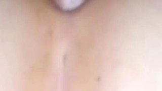 Amateur Wife Whole Banana Anal Insertion